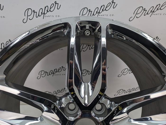 Chevrolet C7 Corvette Stingray Rear Wheel Rim Chrome Split 5-Spoke 20