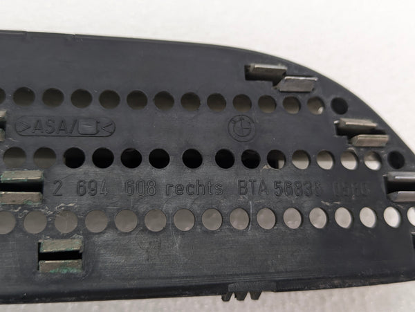 BMW E46 M3 Coupe/Convertible Passenger Right Wing Fender Grille Vent Badge 2694608