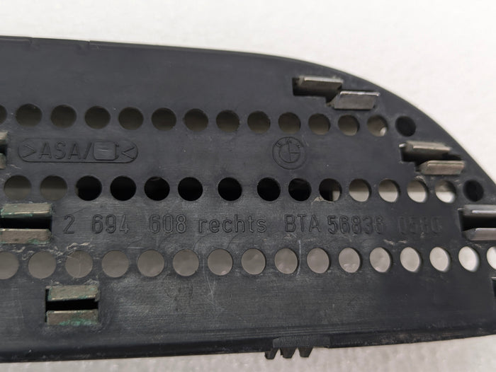BMW E46 M3 Coupe/Convertible Passenger Right Wing Fender Grille Vent Badge 2694608
