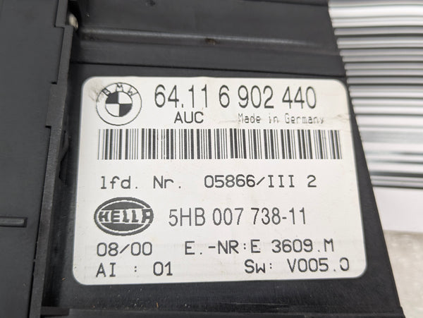 BMW E46 M3 330ci 328ci 325ci 323ci Automatic HVAC Climate Control Panel Buttons 6902440