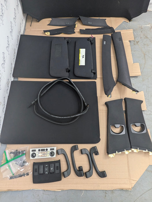 BMW E61 530xi 525xi 545i 550i M Sport Wagon Black Headliner & Upper Trim Kit 7027088