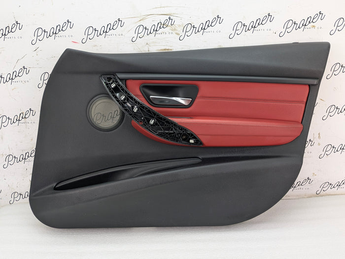 BMW F30 335xi M Sport Complete Red Interior Swap Kit Set Leather Coral Red Door Cards & Seats