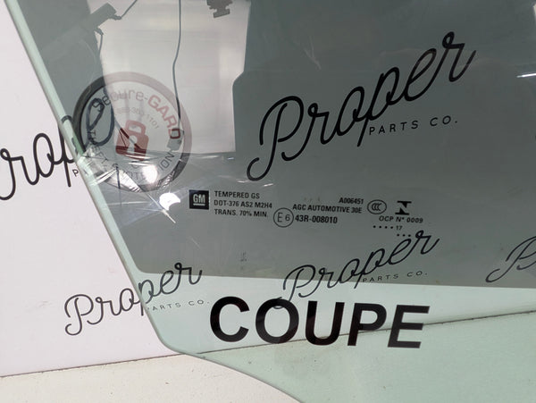 Chevrolet C7 Corvette Stingray Coupe Right/Passenger Side Door Tinted Window Glass *NOTE*