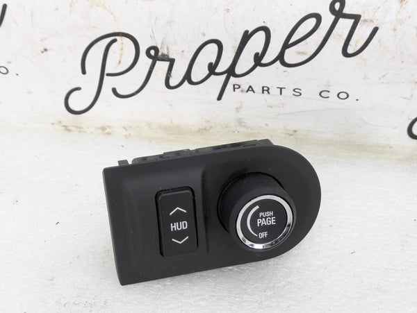 2015 Chevrolet 5th Gen Camaro 2SS HUD Head Up Display Control Switch Button 92224604