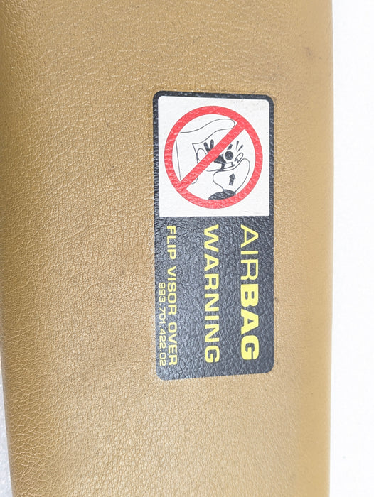 Porsche 996.2 911 Carrera 4 Cabriolet Convertible Right/Passenger Side Sun Visor Savanna Beige 99656160800