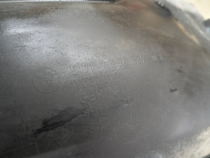 BMW E60 E61 M5 Left/Driver Side Front Fender Liner Splash Shield 7896839