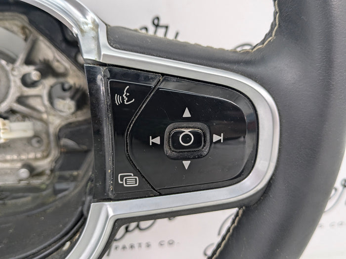2021 Volvo V60 T6 R-Design Black Leather Steering Wheel & Buttons 32288776