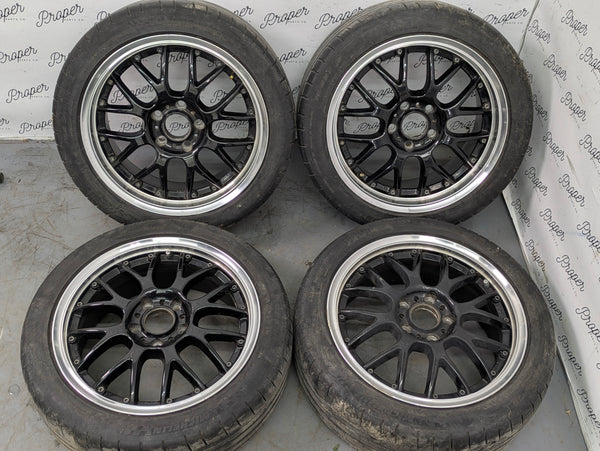 Honda AP1 AP2 S2000 ASA Revolution Wheels Staggered Full Set Rims 17X7/17X8 *Note*
