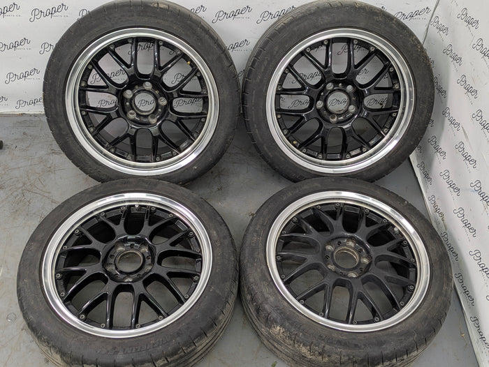 Honda AP1 AP2 S2000 ASA Revolution Wheels Staggered Full Set Rims 17X7/17X8 *Note*