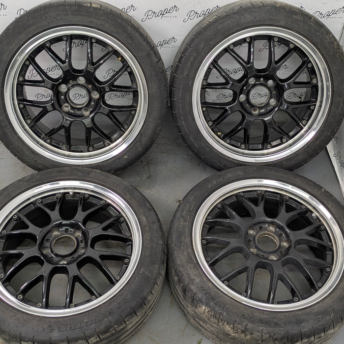 Honda AP1 AP2 S2000 ASA Revolution Wheels Staggered Full Set Rims 17X7/17X8 *Note*