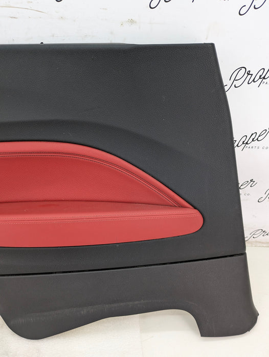 BMW F22 228xi M235xi 230xi M240xi Left/Driver Side Rear Coral Red Interior Door Panel Card 7311483