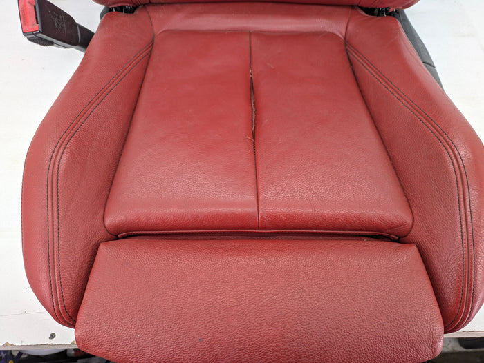 BMW F22 228xi M235xi 230xi M240xi M Sport Coral Red Dakota Leather Interior Seat & Door Panel Set *NOTE*