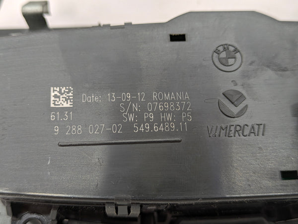BMW F30 F31 F32 F33 F34 F36 335xi 328xi Headlight Control Switch Unit 9288027