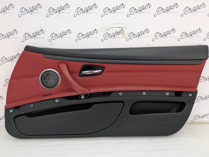 BMW E92 M Sport Interior Seats Set Coral Red Leather 8695884/6970729/6970730/9168956/6962584/7119846/7119815