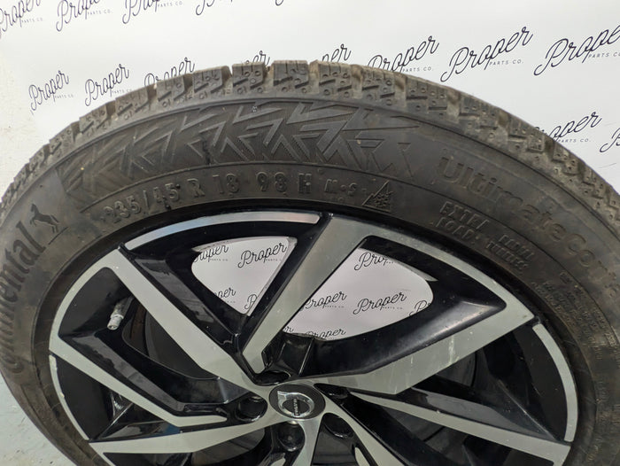 2021 Volvo V60 T6 R-Design Y Spoke Black Diamond Cut Wheel 8 X 18 Et 42 31471311