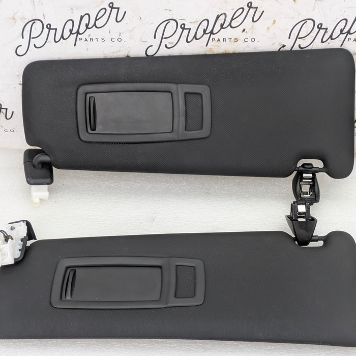 BMW F36 F32 F30 F31 F34 435xi 440xi 428xi 430xi Left & Right Black Sun Visor Set 8061314/8061313 *DAMAGED*