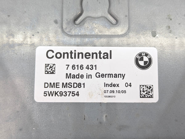 BMW E82 E88 E90 E91 E92 E93 335IS N54 ECU DME Engine Computer Module MSD81 7616431