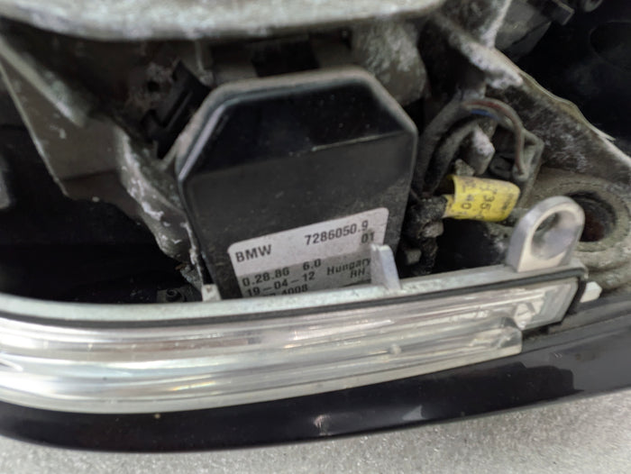 BMW F31 F30 3 Series Shadowline/Gloss Black Right/Passenger Side View Mirror 51167245252 *DAMAGED*