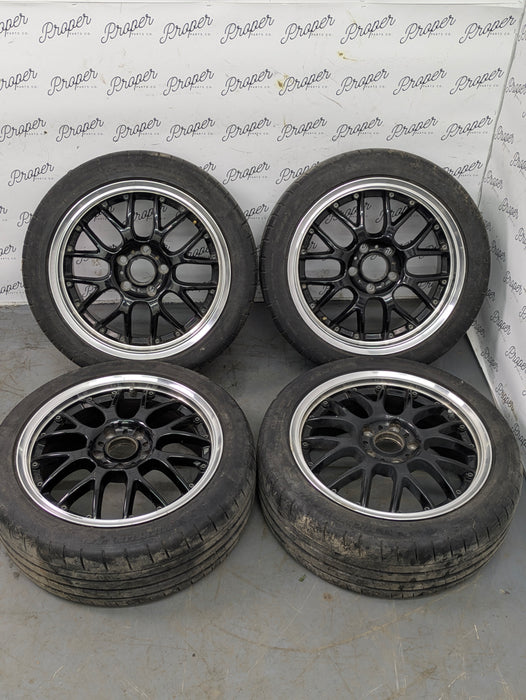 Honda AP1 AP2 S2000 ASA Revolution Wheels Staggered Full Set Rims 17X7/17X8 *Note*