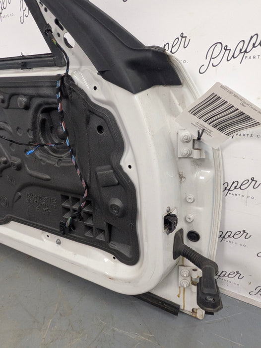 BMW E92 E93 335xi 328xi M3 Driver Side Door Mineral White 3 (A96)