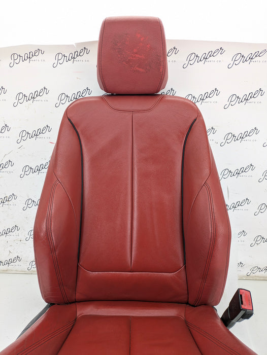 BMW F22 228xi M235xi 230xi M240xi M Sport Coral Red Dakota Leather Interior Seat & Door Panel Set *NOTE*