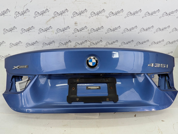 BMW F32 435xi 440xi 430xi 428xi Trunk Lid W/Camera & Wiring Harness Estoril Blue (B45) 41007381193