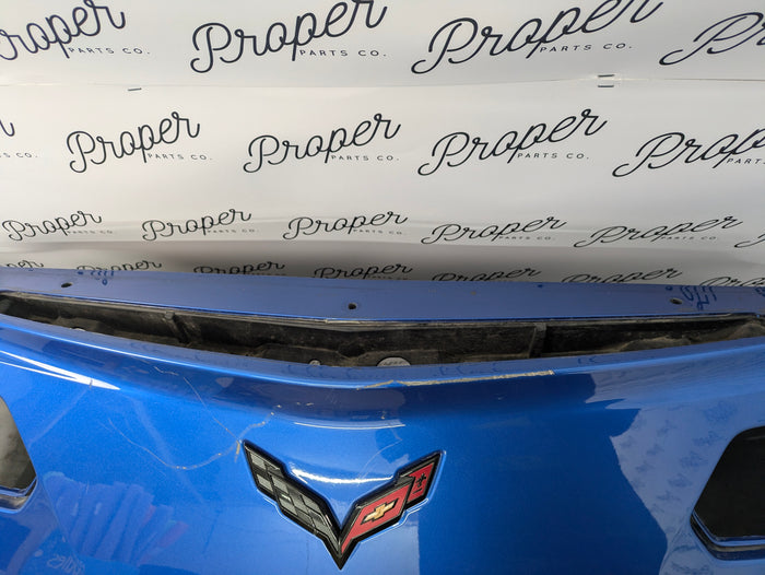 Chevrolet C7 Corvette Stingray Rear Bumper Cover Laguna Blue Tintcoat (G7H) 23452911