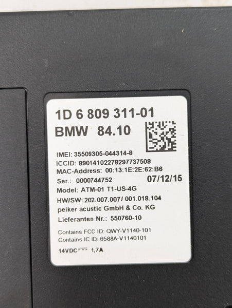 BMW F22 228xi M235xi 230xi M240xi Telematics Communication Control Module 6809311/9297787