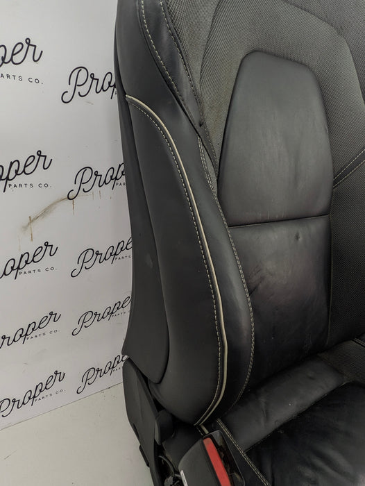 2021 Volvo V60 T6 R-Design Front Left/Driver Side Black Leather Heated Seat *DAMAGED*