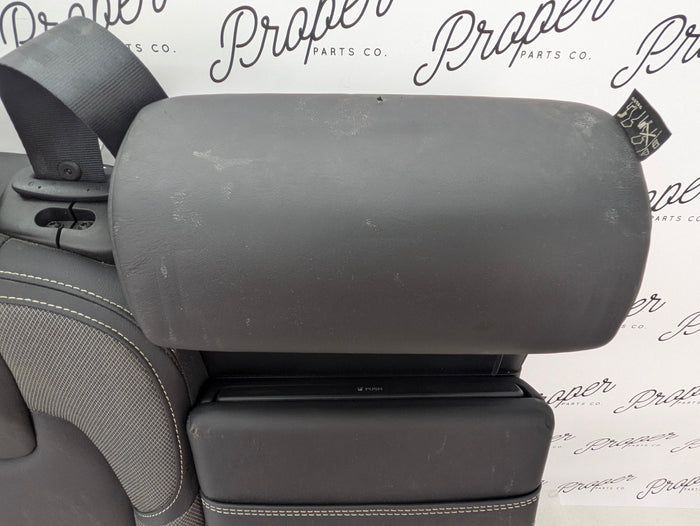 2021 Volvo V60 T6 R-Design Rear Right/Center Black Leather Upper Seat Back *DAMAGED*