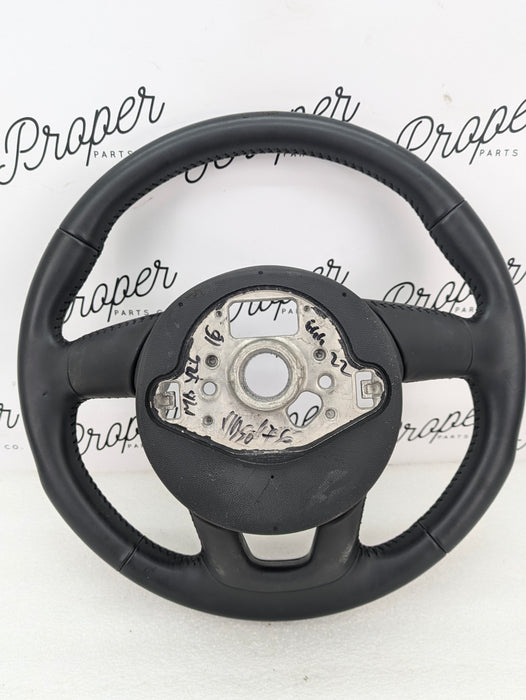 2016-2018 Audi 8U Q3 Black Leather Steering Wheel 8U0419091A