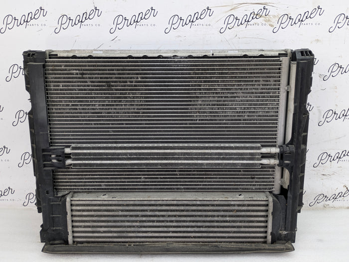 BMW E92 E93 E90 335xi 335i N55 N54 Manual Transmission Engine Cooling Pack Radiator/AC Condenser/Intercooler 17117558480