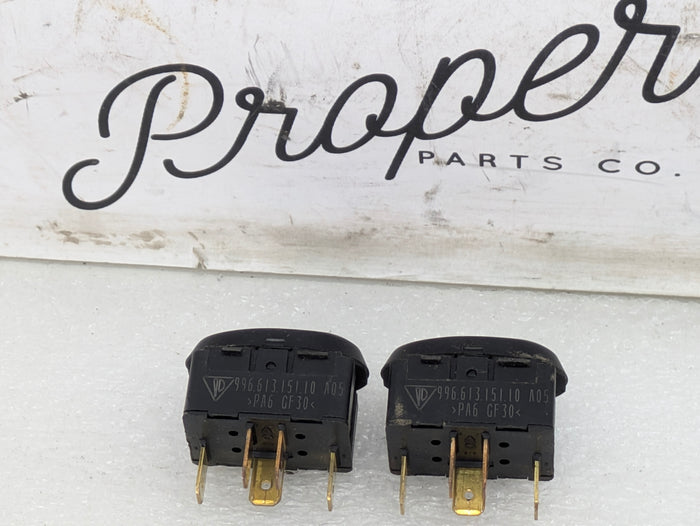 Porsche 996.2 911 Carrera 4 Left/Right Window Switch Set 99661315110