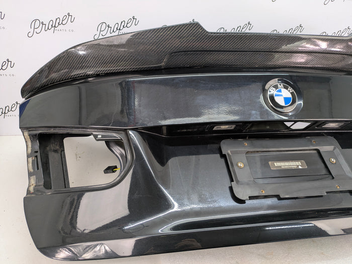 BMW F30 335xi M3 340i 330i 328i 320i Trunk Lid & Spoiler Black Sapphire Metallic (475) 41007288757 *NOTE*