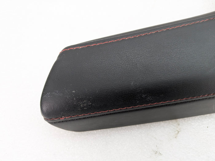 2018 Chevrolet 6th Gen Camaro 2SS Center Console Black Leather/Red Stitching Arm Rest 23200602 *DAMAGED*