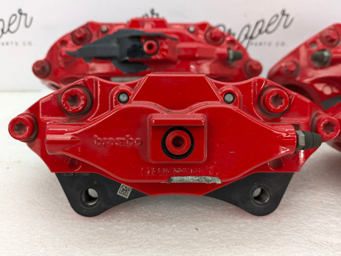 Chevrolet C7 Corvette Stingray Front & Rear Brembo Brake Calipers Set Red 20C79021/20C79022/20B95348/20B95347 *NOTE*