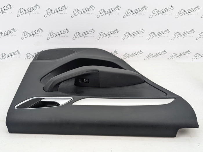 2016-2018 Audi 8U Q3 Left Rear Interior Door Panel Card Black 8U0867305
