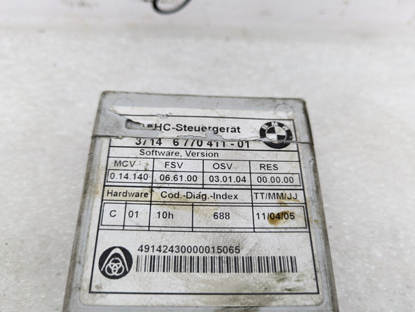 BMW E61 M5 530xi 525xi 545i 550i Air Suspension Supply Control EHC Module 6770411