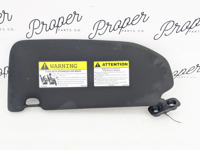 2021 Volvo V60 T6 R-Design Left/Driver Side Black Sun Visor *DAMAGED*