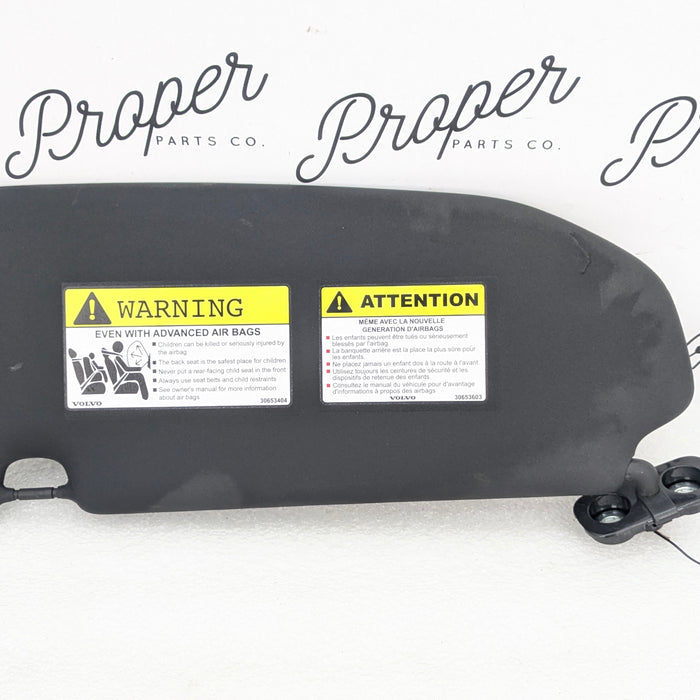 2021 Volvo V60 T6 R-Design Left/Driver Side Black Sun Visor *DAMAGED*