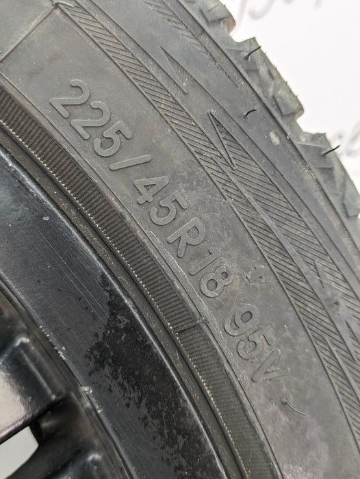 BMW E46 M3 OEM Black Staggered Style 67 Front M-Double Spoke Wheels/Rims Set Of 4 18X8 18x9 2229950/2229960 *Note*