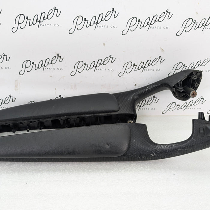 BMW E46 M3 330Ci 325Ci ZHP M Sport Coupe/Convertible Black Cube Door Handle Armrest Trim Set 51417904069/51417904070 *Damaged*