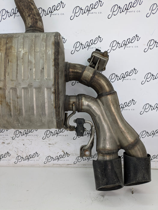 BMW F97 X3 M S58 Engine Rear Valved Black Tip Exhaust Muffler Silencer 8093523 *Damaged*