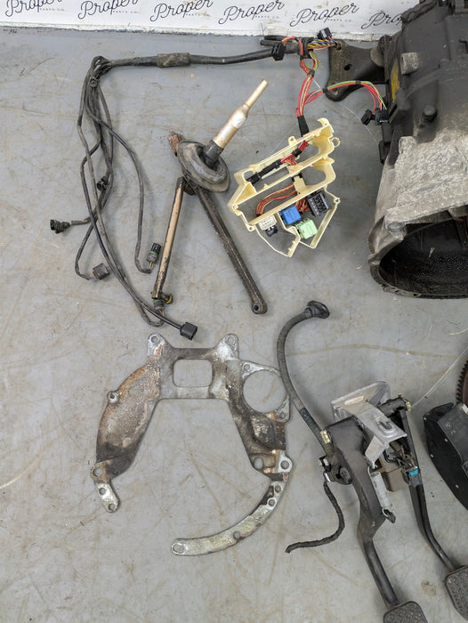 BMW E46 325ci M54 5-Speed Manual Swap Kit Zf Transmission/Clutch/Pedals/Harness/Shifter Linkage/Master Cylinder 1434404/7523224/2229128/1163870/6758822/6762481/1434109