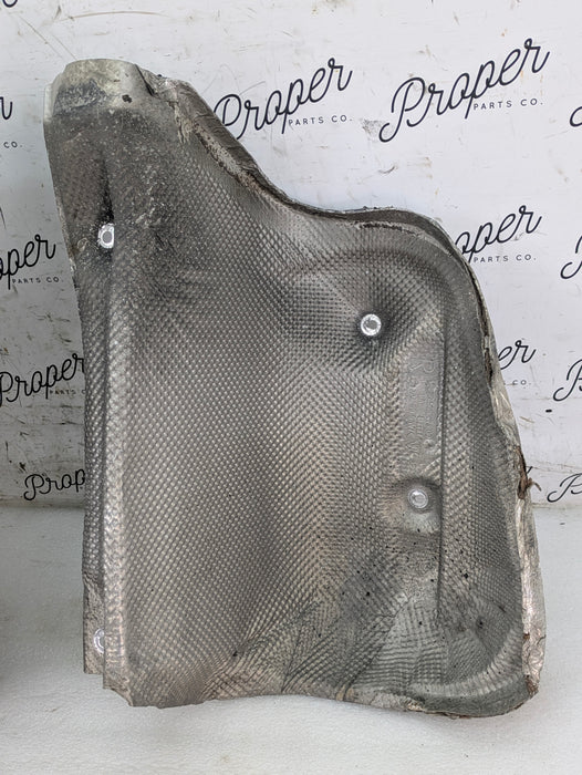 Porsche 996.2 911 Carrera 4 Rear Left/Right Bumper Exhaust Heat Shields 99650547800/99650547700