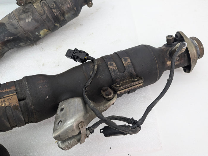 BMW E60 E61 M5 E63 E64 M6 S85 Exhaust Manifold Headers Left & Right Catalytic Converter Set 7836402/7836403