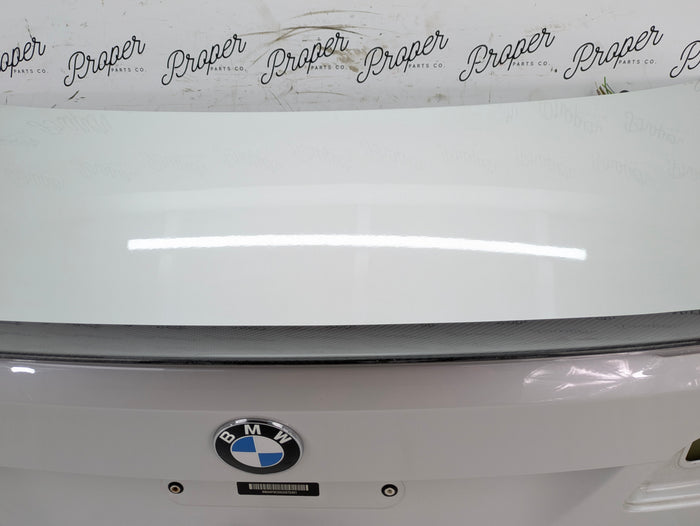 BMW E92 335xi 335is 335i 328xi 328i LCI Trunk Lid W/Aftermarket Spoiler Mineral White (A96) 41627254428