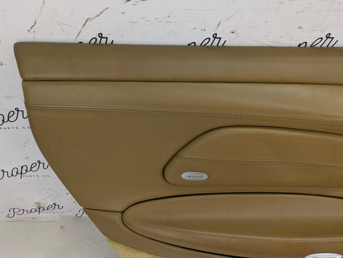 Porsche 996.2 911 Carrera 4 Cabriolet Convertible Left/Driver Side Front Interior Door Panel Savanna Beige Leather 99655532100/99655583300