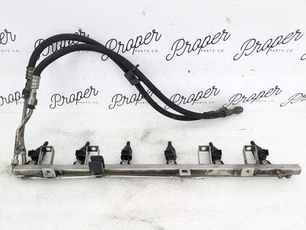 BMW E46 328ci 323ci M52 Fuel Rail Injector Tube & Fuel Injectors 1433024/1427240