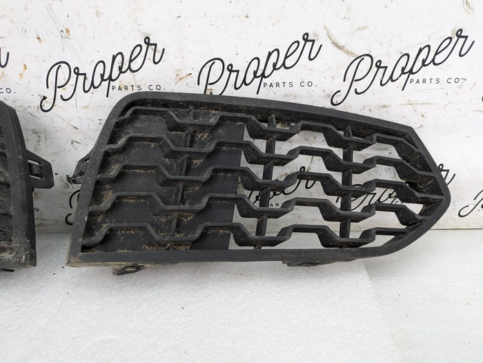 BMW F22 F23 228xi M235xi 230xi M240xi M Sport Front Bumper Lower Left/Right Grille Set 8056798/8061875